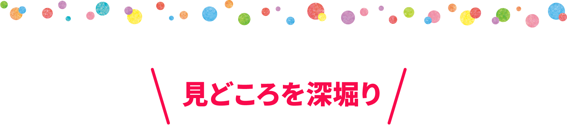 見どころを深掘り